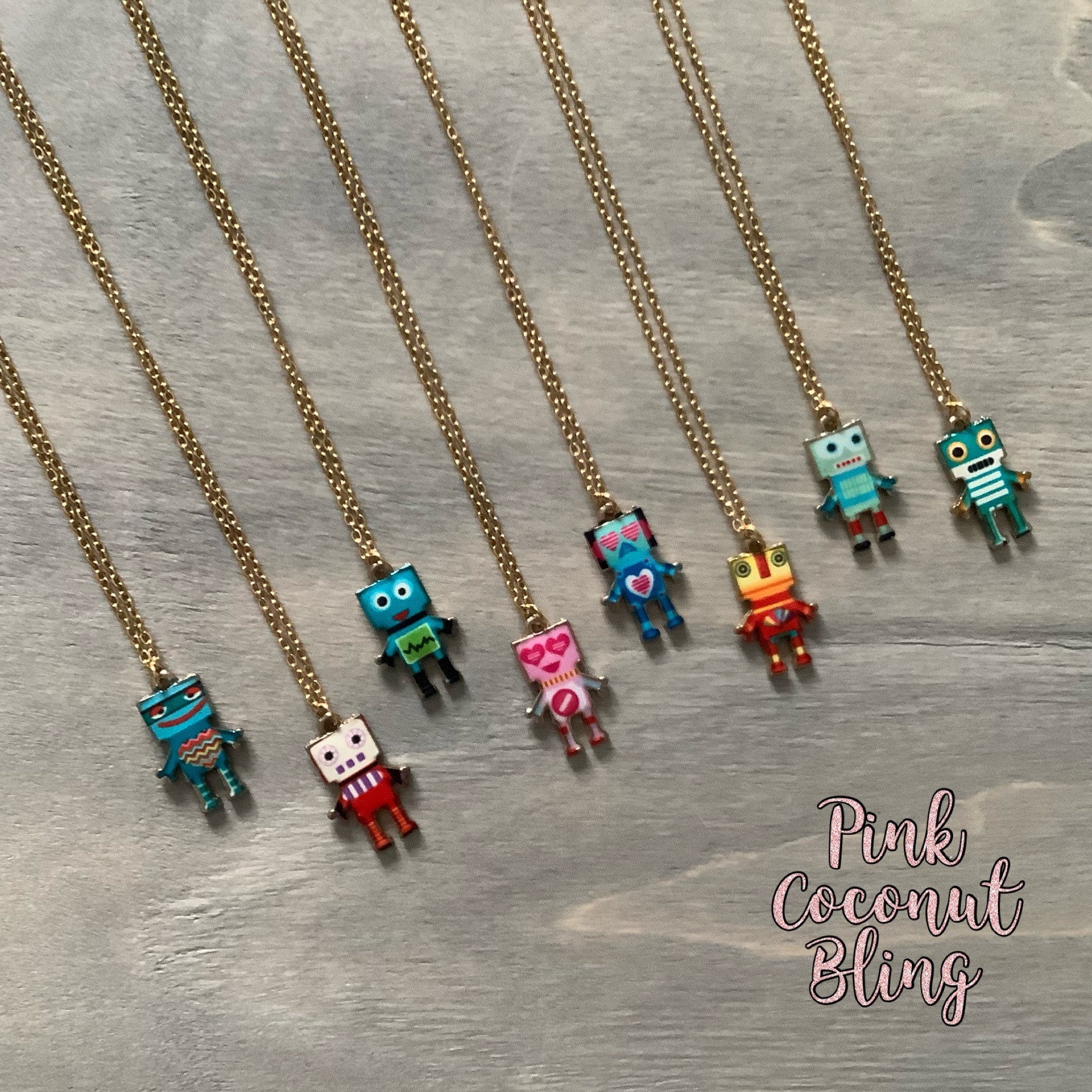 Robot necklace forever 21 clearance