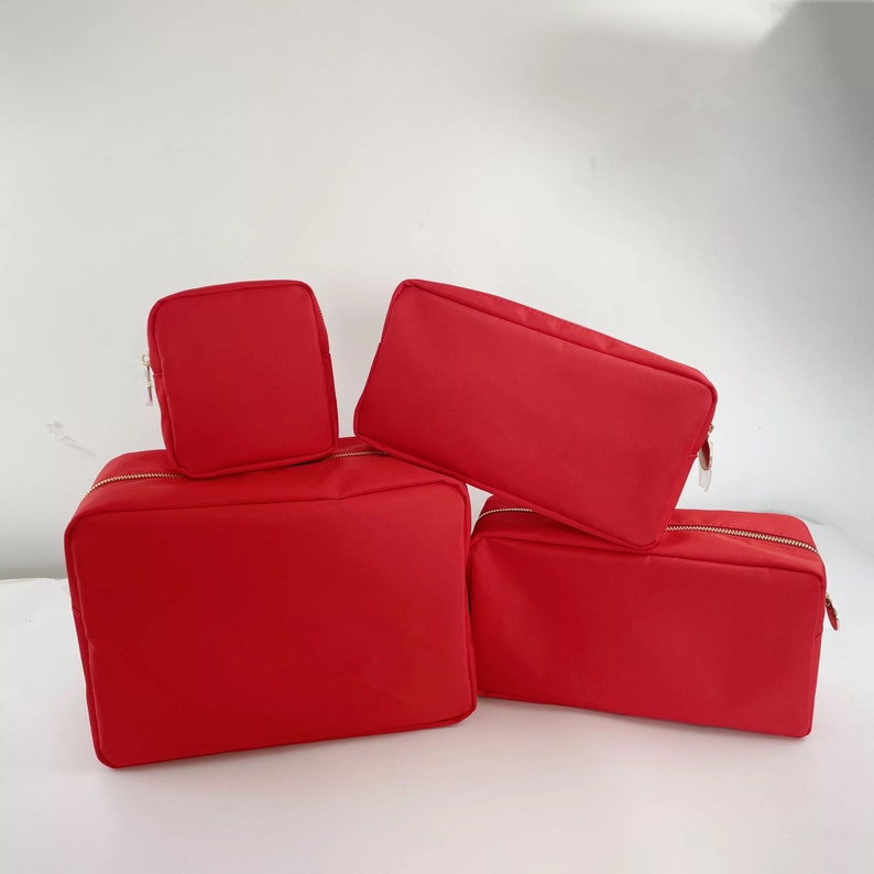 Nylon Cosmetic Bag Nylon Makeup Bag Bridesmaid Gifts Etsy