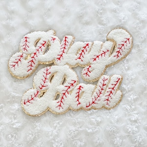 Play Ball Baseball Patch | Play Ball Chenille Patch | Baseball Patch | Iron On Baseball Patch | Baseball Mom | Softball Patch | Iron On Ball
