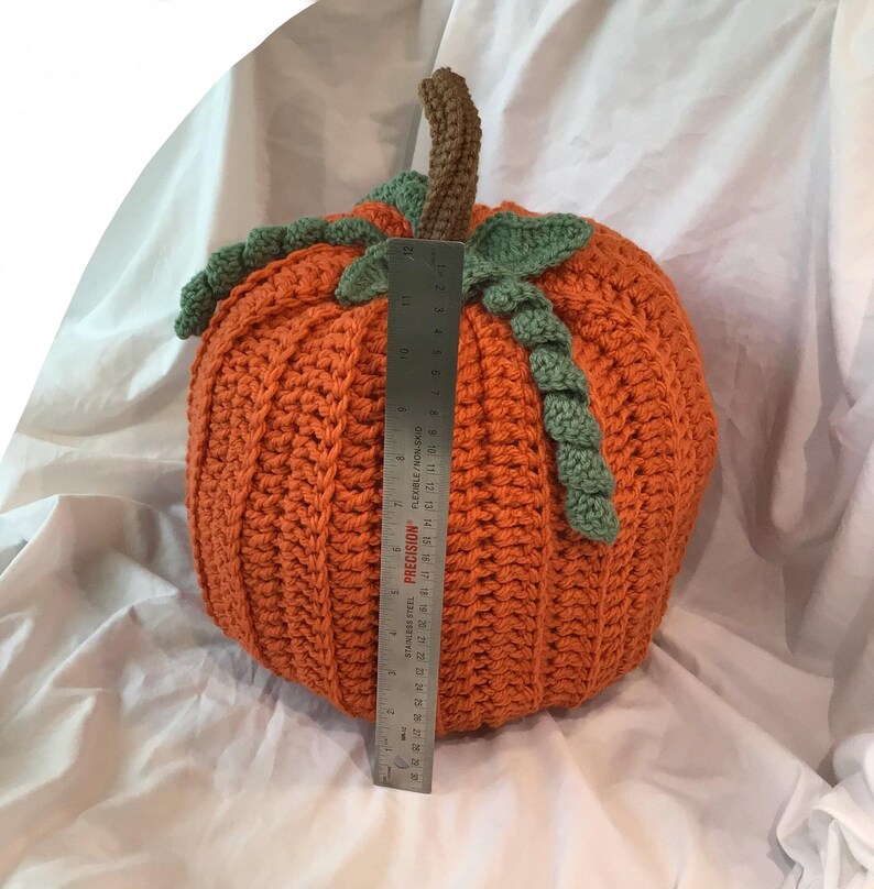Jumbo Crocheted Pumpkin/pumpkin Pillow/halloween/thanksgiving. Seasonal