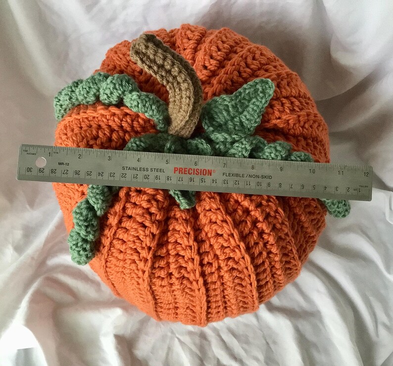 Jumbo Crocheted Pumpkin/pumpkin Pillow/halloween/thanksgiving. Seasonal