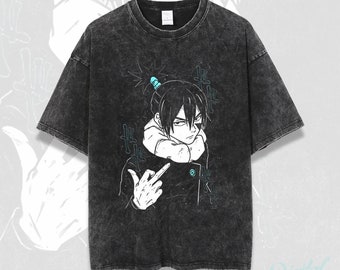 Anime Japanese Shirt, Vintage Anime Shirt, Anime Shirt, Manga Shirt, Retro and Vintage Style, Gift for him,Gift for her,Anime Washed T-shirt
