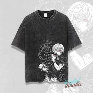 Anime Shirt, Vintage Anime Shirt, Retro Anime Shirt, Graphic Anime Unisex Shirt, Gift for him, Gift for her, Oversize Anime Washed T-shirt