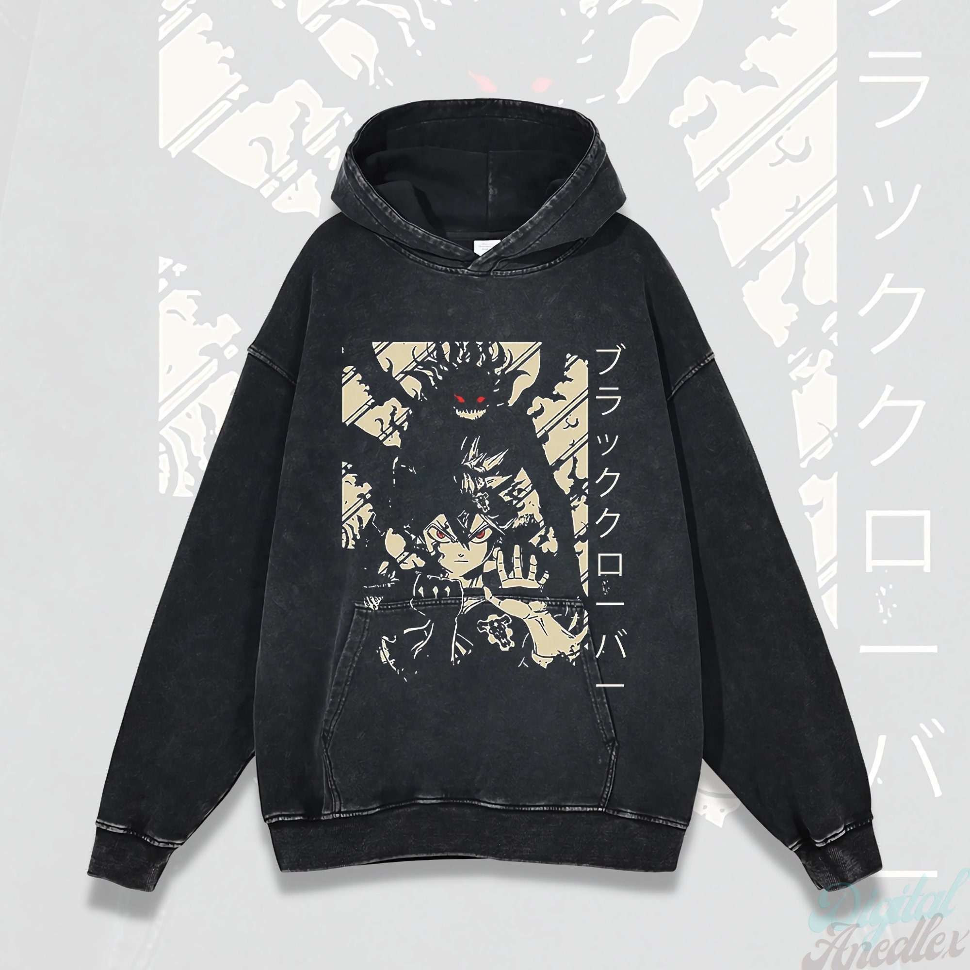 Black clover anime hoodie deals