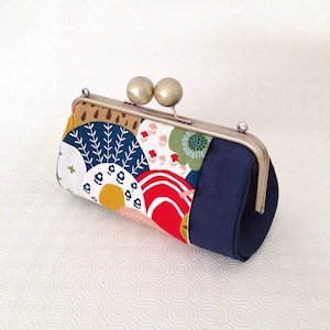 Padrão de bolsa com fecho de beijo grande | Padrão de costura para bolsa com moldura | Padrão de costura com moldura vintage de 25 cm/10 pol. | Padrão de bolsa com fecho | PDF com moldura de bolsa clutch