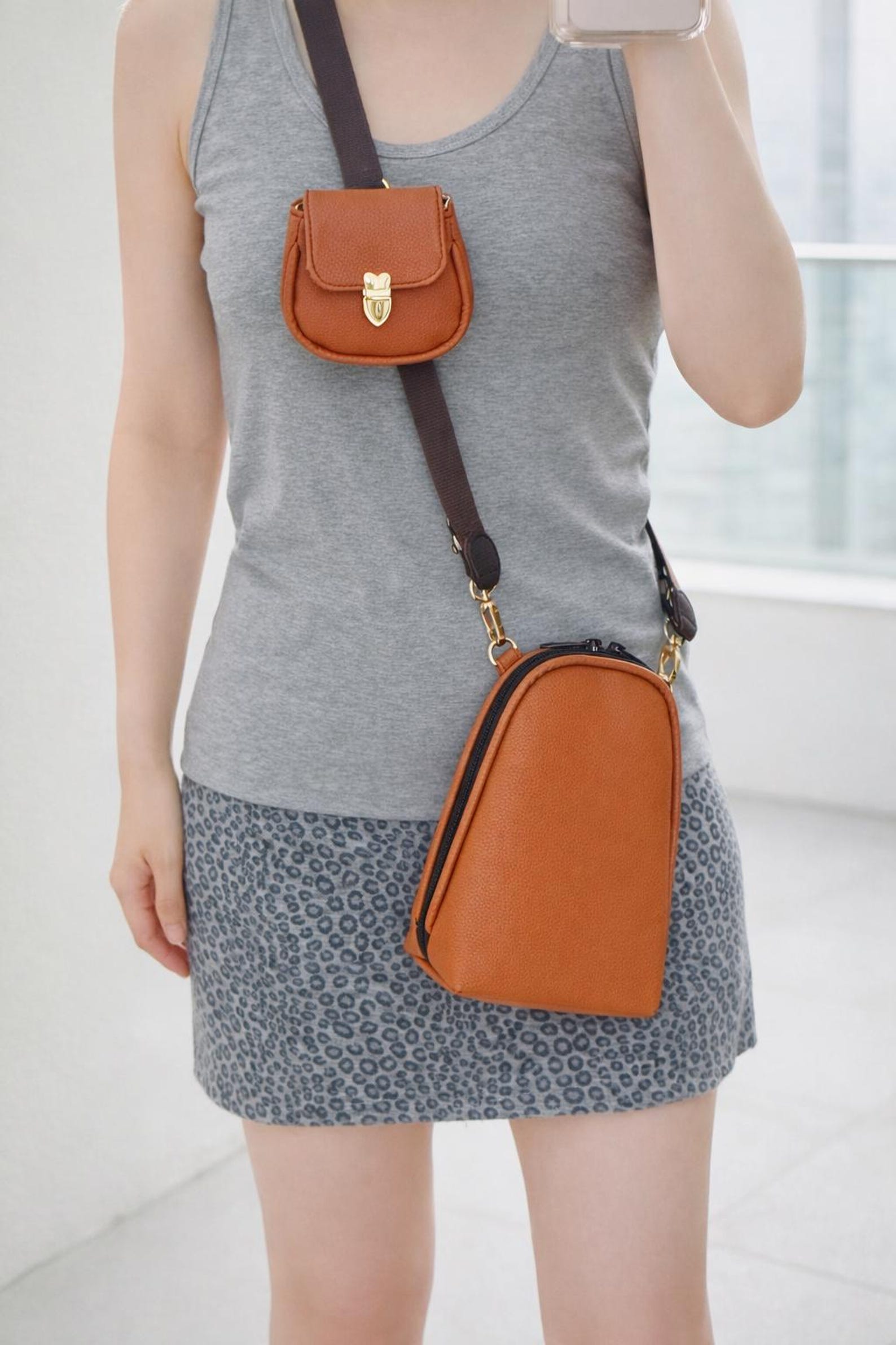 Slim Phone Crossbody Bag With Mini Pouch Sewing Pattern | Instant ...