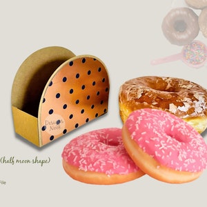Donut Holder Template svg, Cookies Tray, Hamburger Box Template , DIY box template, Donut Tray Vector Digital Download, SVG, DXF, pdf format