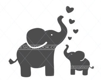 Download Baby elephant svg cute elephant baby shower cut file | Etsy