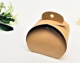 Curvy Favor Box Template – SVG, DXF & PDF (Digital Download)