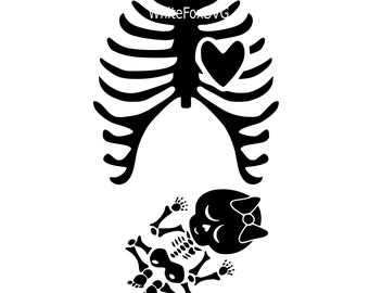 Download Baby skeleton svg | Etsy