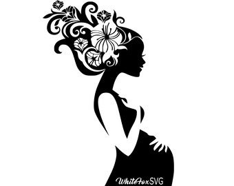 Download Beautiful mermaid SVG pregnant mermaid expecting mommy ...