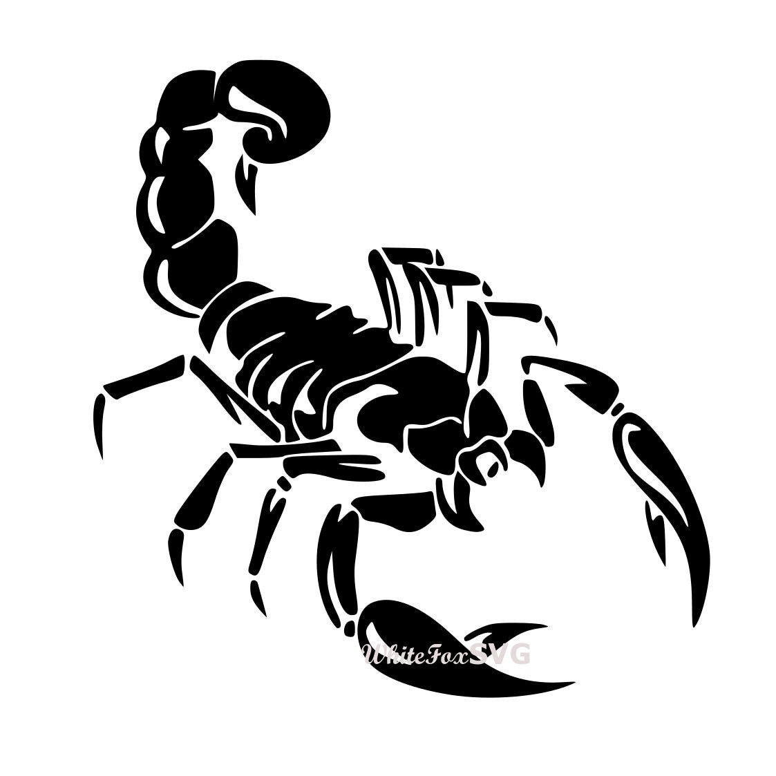 Scorpion clipart stencil decal sticker template transfer svg | Etsy
