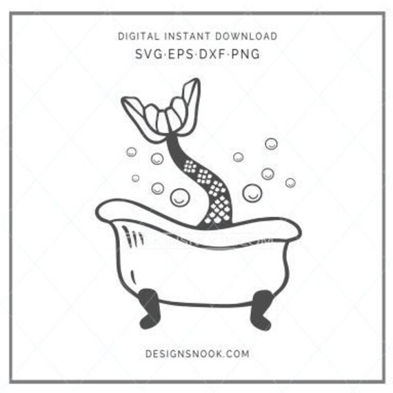 Download Beautiful Mermaid Svg Mermaid Cut File Mermaid Tail Etsy