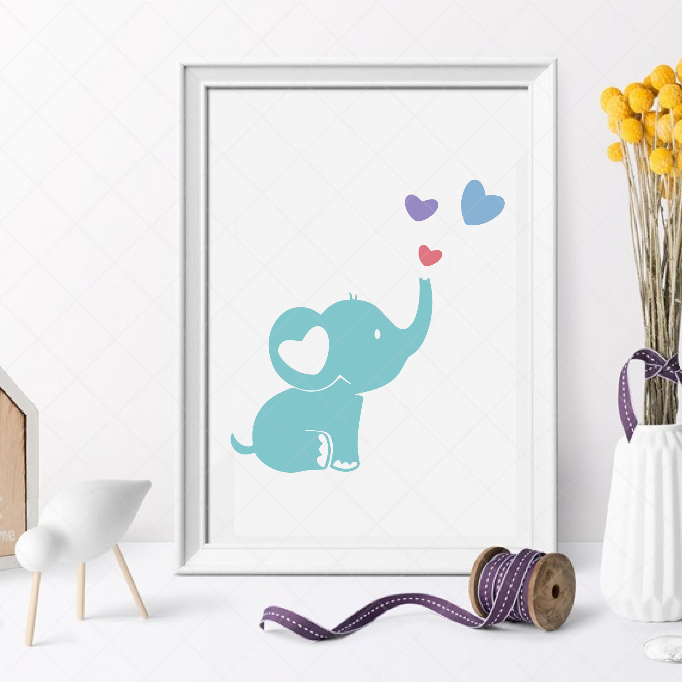 Free Free 140 Stencil Baby Elephant Outline Svg SVG PNG EPS DXF File