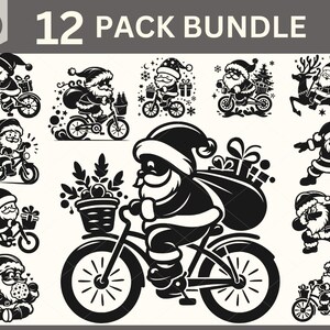 Santa Claus SVG Bundle, Weihnachten svg, Feiertage svg, Weihnachtsbaum svg, Weihnachtsverzierung, Abziehbild Clip Art, Schablonenvorlage Transfer SVG