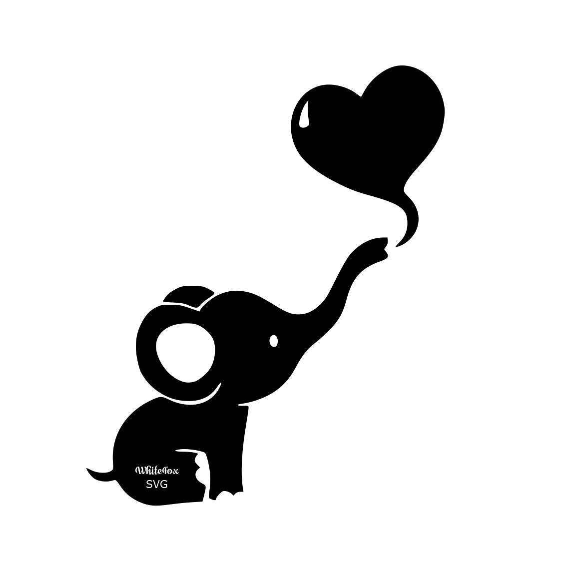 Free Free 111 Baby Elephant With Balloon Svg SVG PNG EPS DXF File