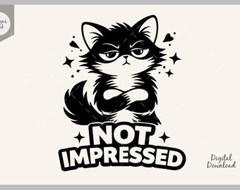Cute Cat SVG, Cat Silhouette, Kitten Svg, Cute Cat Clipart, Kitty Clipart, Cricut Cut File, Instant Download, Pet Lover Gift, Funny Cat Svg