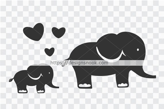 Free Free 347 Baby Elephant Svg Black And White SVG PNG EPS DXF File