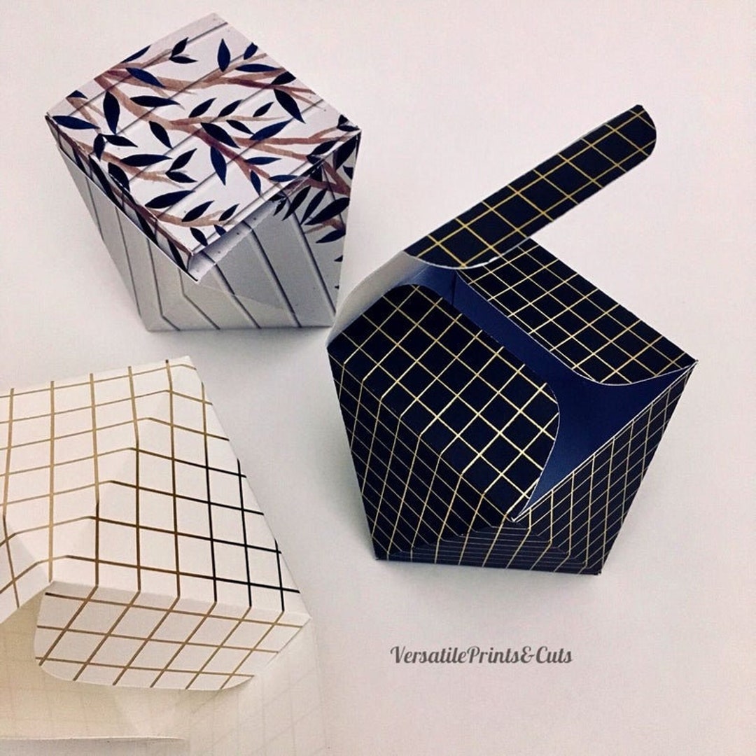 Geometric Box Template, 10 Sided Box, Unique Shape Box, Gift Box, Treat