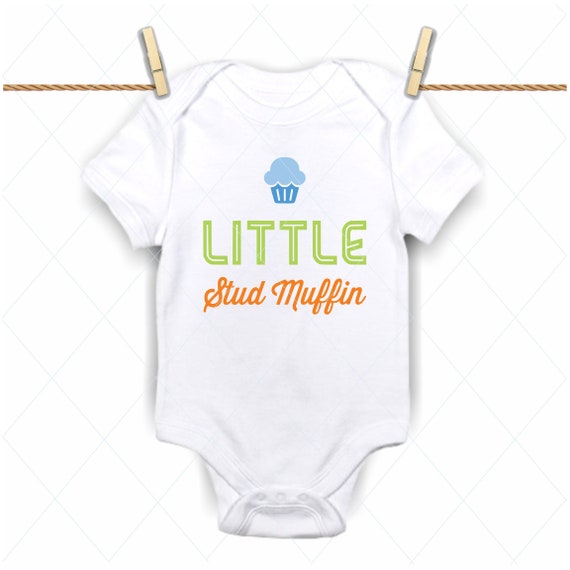 Download Little Stud Muffin Svg Baby Onesie Svg Handsome Boy Baby Etsy