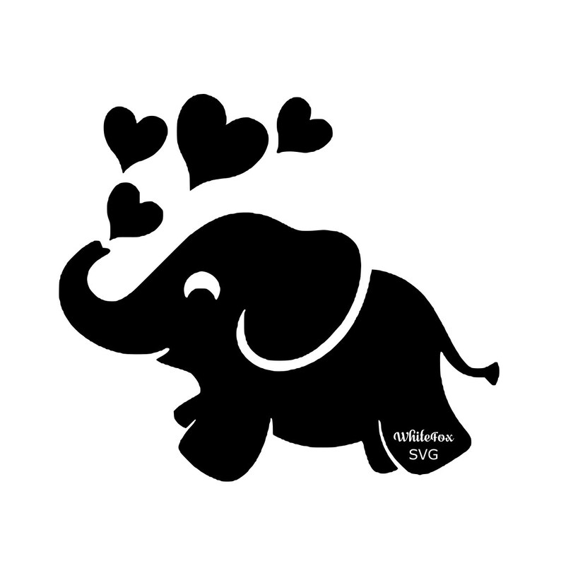 Free Free 186 Svg Black Baby Elephant Silhouette SVG PNG EPS DXF File