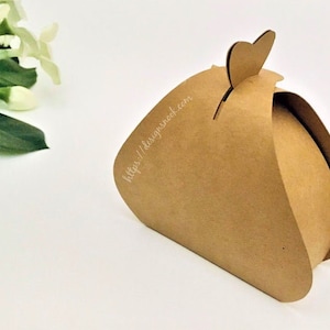 Tear Drop Shaped Candy Holder, Digital Box Template - SVG, DXF, PDF File, gift box, treat box, favor box, wedding box