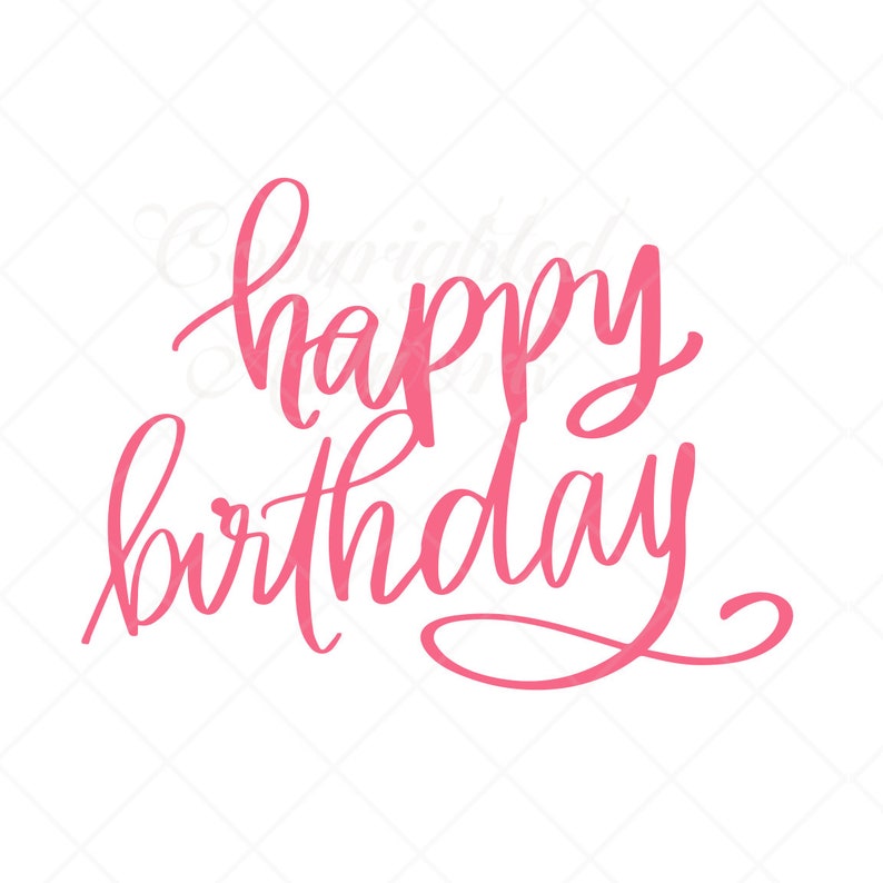 Download Stencils Templates Happy Birthday Svg Birthday Cut File Calligraphy Birthday Clipart Stencil Template Transfer Svg Vector Die Cut 1046 Birthday Cake Topper Craft Supplies Tools
