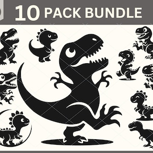 Dinosaurier SVG Bundle, Baby Dinosaurier svg, Dinosaurier Clipart, T-Rex svg, Dinosaurier Silhouette, Dinosaurier svg, niedliche Baby Dinosaurier svg, Dino Vektor