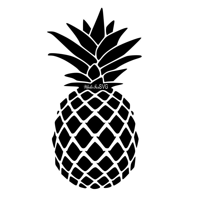 Download Pineapple clip art stencil template transfer svg vector ...