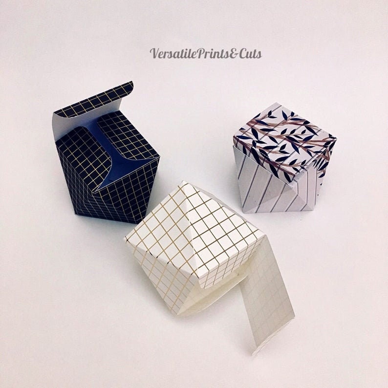 Geometric Box Template 10 Sided Box Unique Shape Box Gift Etsy Canada