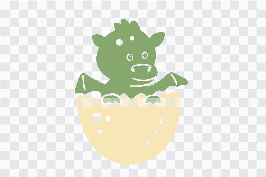 Cute Baby Dragon SVG File EPS PNG Digital File Clipart Vector, Cute ...