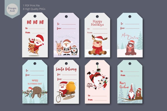 180 Cute Free Printable Christmas Gift Tags