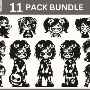 Zombie-Svg, Halloween-Svg-Bundle, süßer Zombie-Svg, Zombie-Svg-Bundle, Zombie Clipart, Zombie-Abziehbild-Vorlage, Zombie-Silhouette, lustiger Zombie