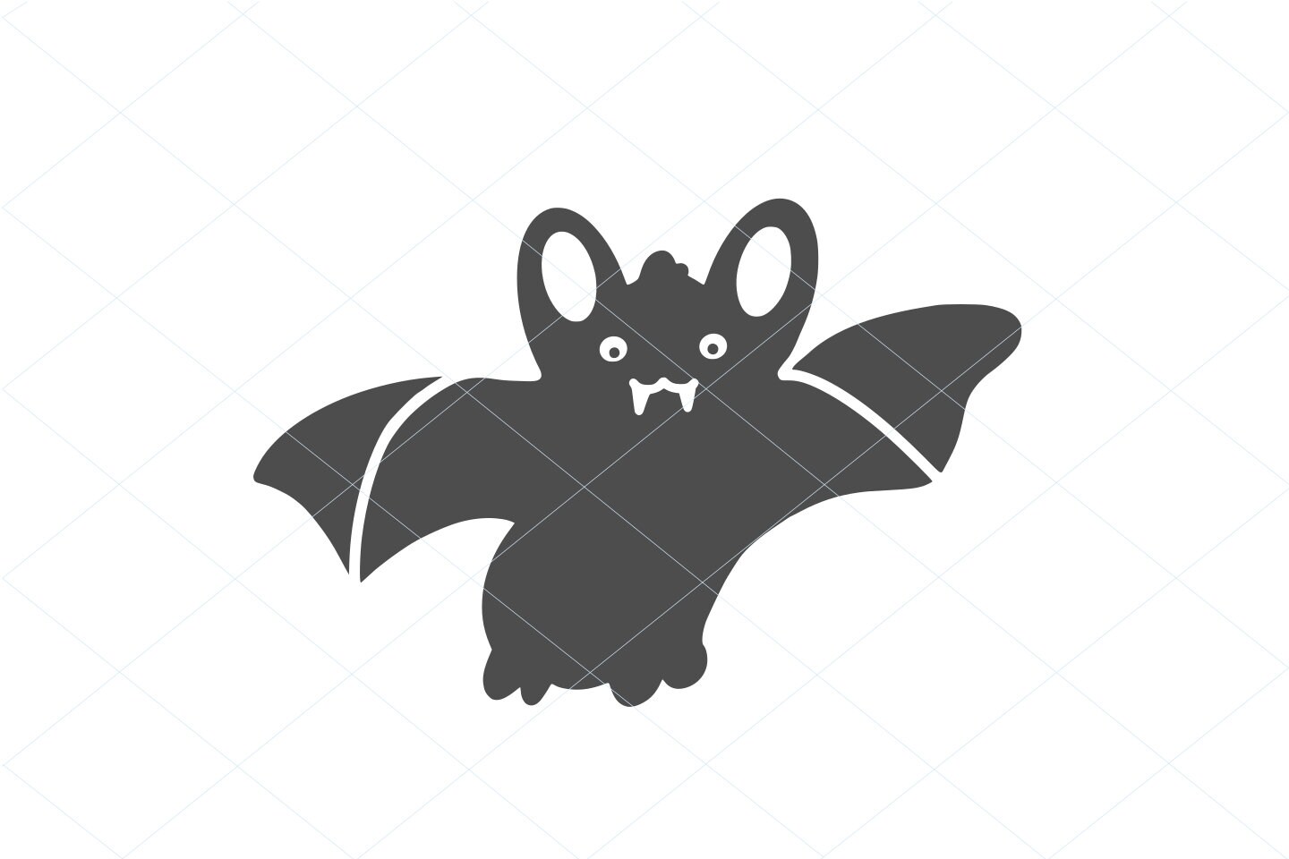 Cute Bat Svg Cute Bat Cut File Smiling Bat Vector File Etsy