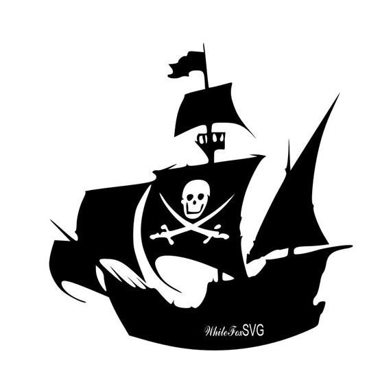 Pirate Ship Stencil