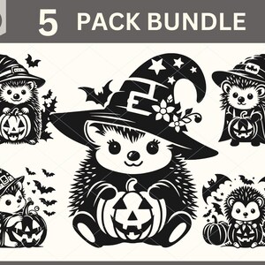 Halloween Igel SVG, Halloween Baby Igel SVG, Halloween Clipart, Niedliche Halloween Silhouette, Niedlicher Halloween Vektor
