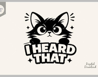 Cat SVG, Cat Silhouette, Kitten Svg, Cute Cat Clipart, Kitty Clipart, Cricut Cut File, Instant Download, Pet Lover, Funny Cat Svg, Funny Cat