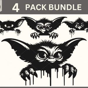 Monster-Svg, Halloween-Baby-Monster SVG, Halloween-Svg, Monster-Svg-Schnittdatei, Halloween Clipart, süße Halloween Silhouette, süßes Halloween