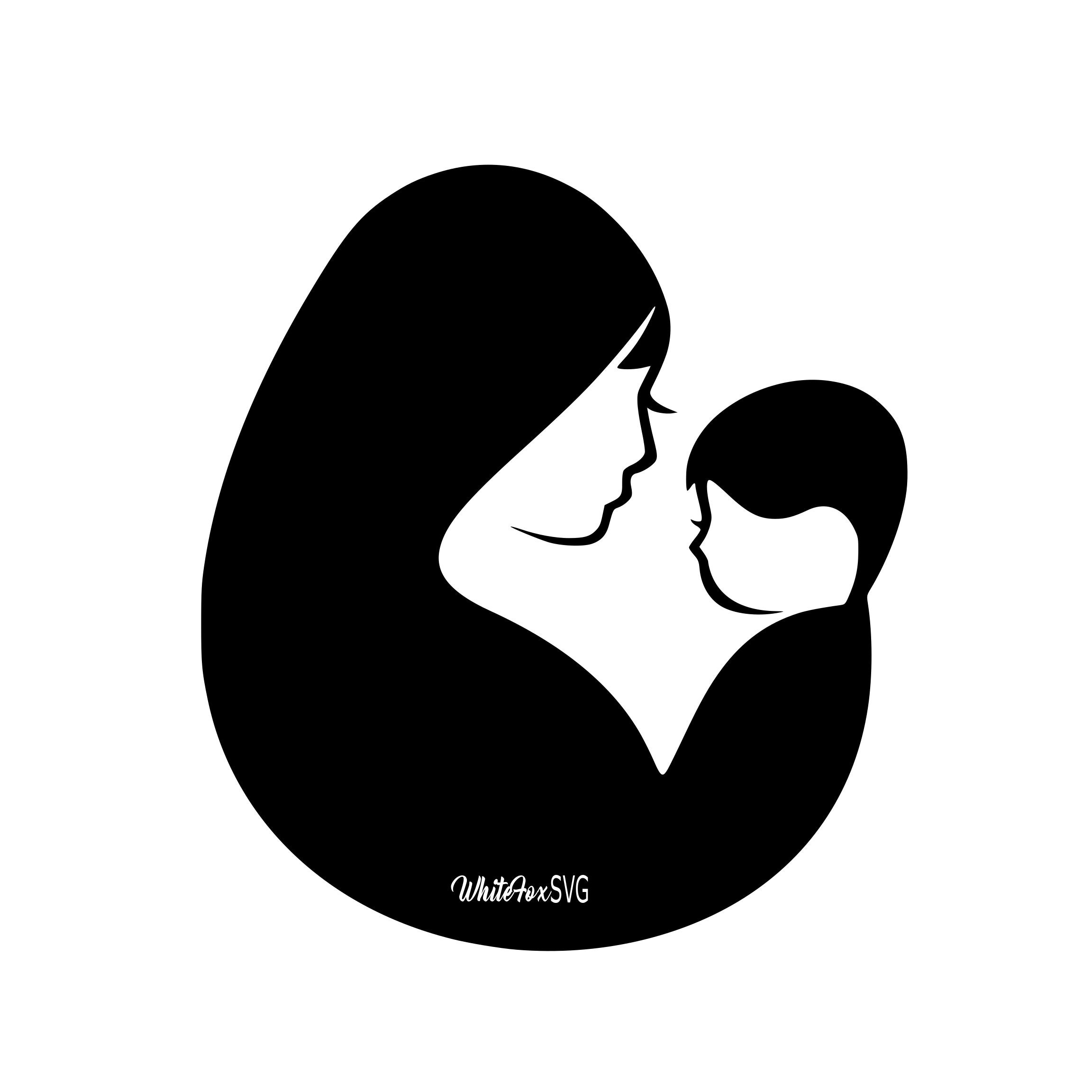 Download Mother and baby SVG baby shower SVG mothers love mom mama ...
