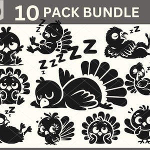 Truthahn Schmuck, Thanksgiving Truthahn SVG, lustiges Baby Truthahn Cut File, Truthahn Clipart, niedliches Thanksgiving Silhouette, niedlicher Truthahn