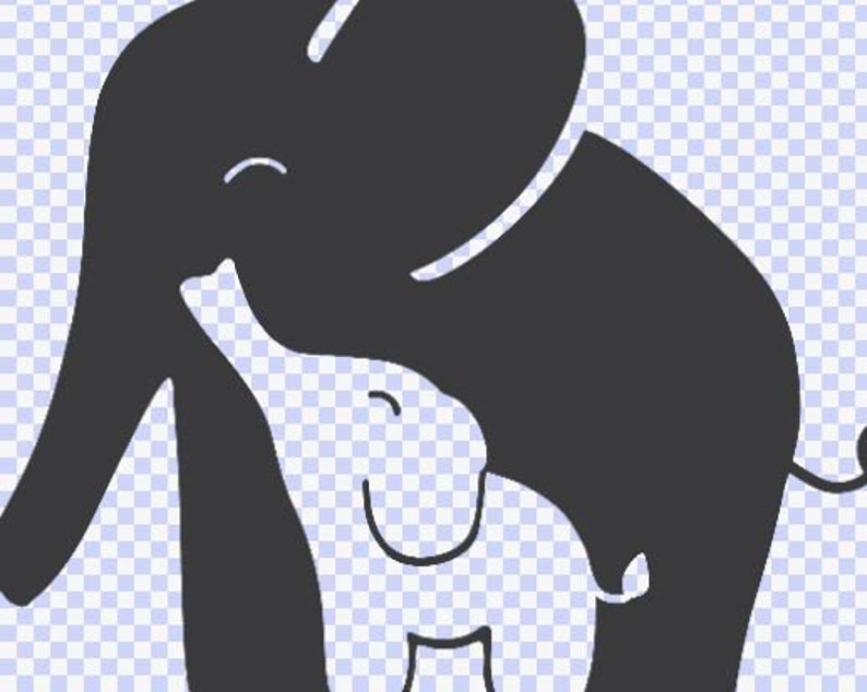 Download Mother and baby elephant svg cute elephant baby shower cut ...