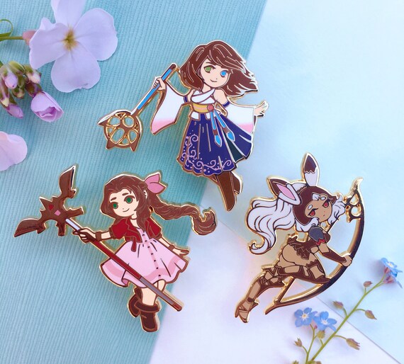 Character Select! Fantasy heroine JRPG hard enamel pins