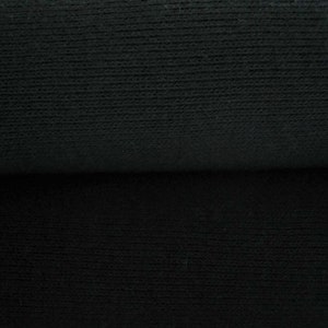 May include: Close-up of black fabric with a textured weave. The fabric is folded in half, showing the inside and outside of the material.