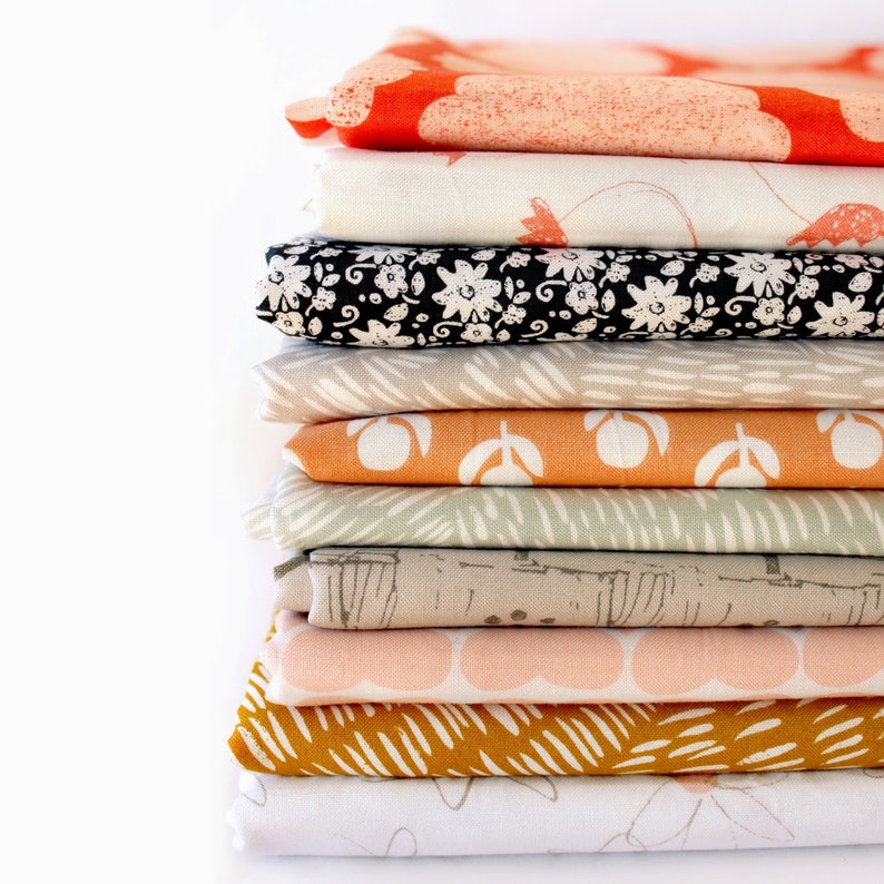 Organic QUILTING COTTON Umbrella Prints Flowers Daisy Dots Etsy Canada