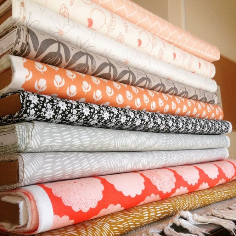 Organic QUILTING COTTON Umbrella Prints Flowers Daisy Dots Etsy Canada