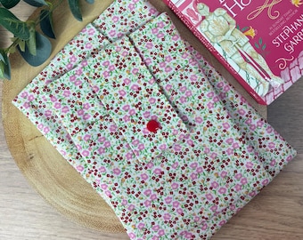 Floral Ditsy Fabric Book Sleeve, Kindle Sleeve, Handmade Book Cosy, Book Cover, E-Reader Cover, Padded Book Protector, Bookish Gift