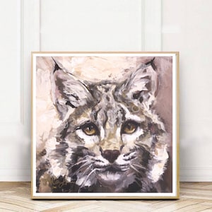 Impressionist Bobcat Giclée Print: Big Cat Fine Art