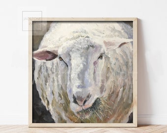Sheep Fine Art Giclee Print "Dunstan Downs"