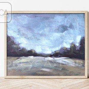 Landscape Print &quot;Blue Sky&quot; Fine Art Giclee Print of Original Painting