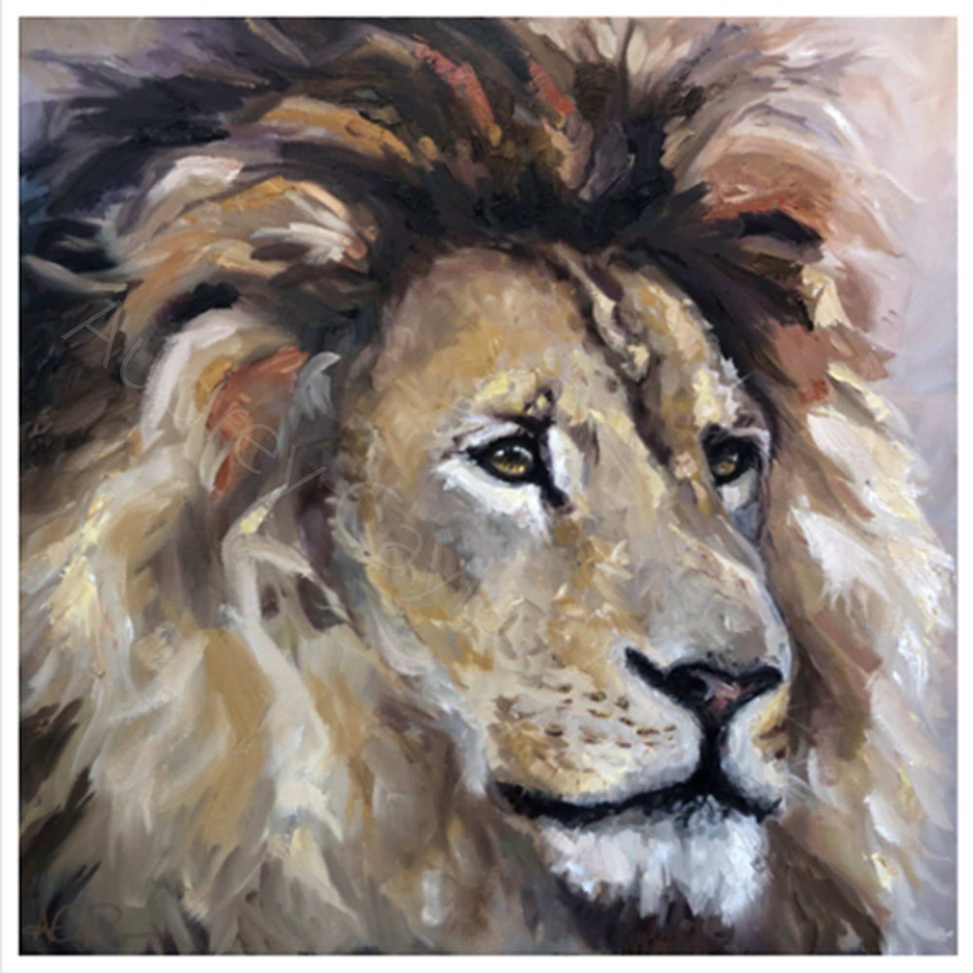 Lion Print lion Wall Art Lion Artwork Safari Nursery Print Etsy UK